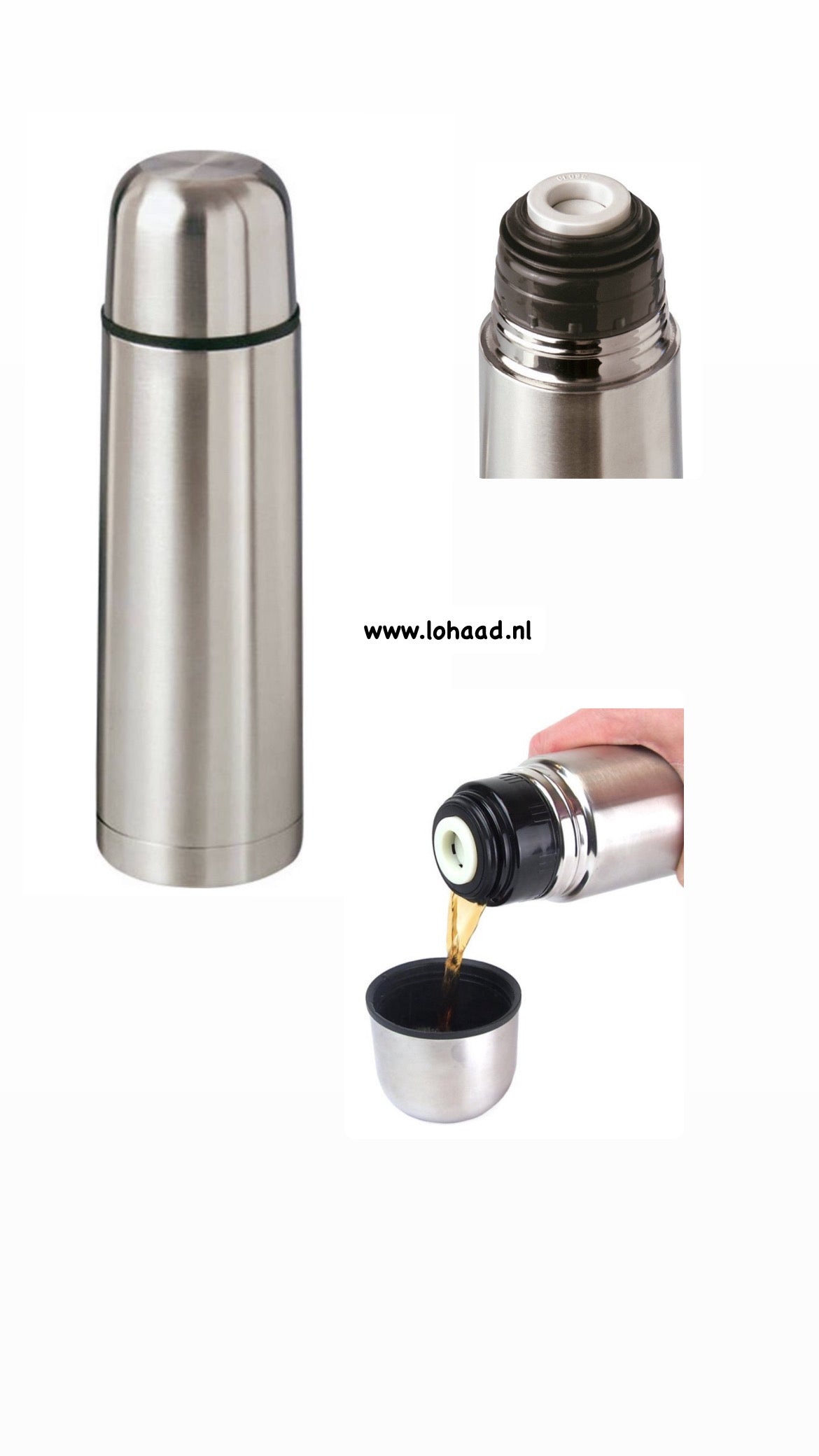 RVS thermosfles (500ml)