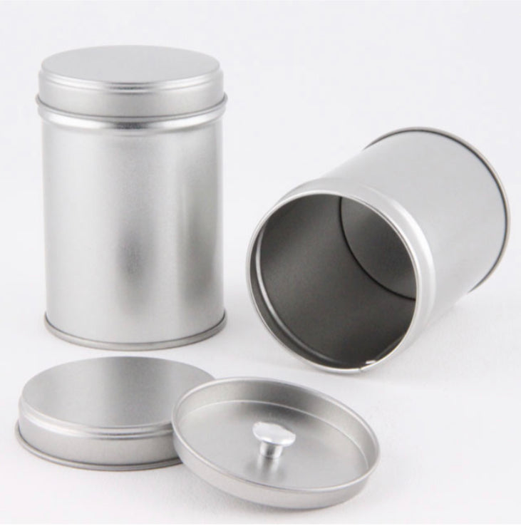 Tea Cans - Silver/Gold
